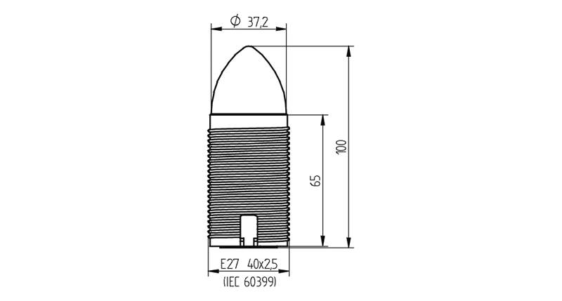 Afmetingen BJB LED Lamp